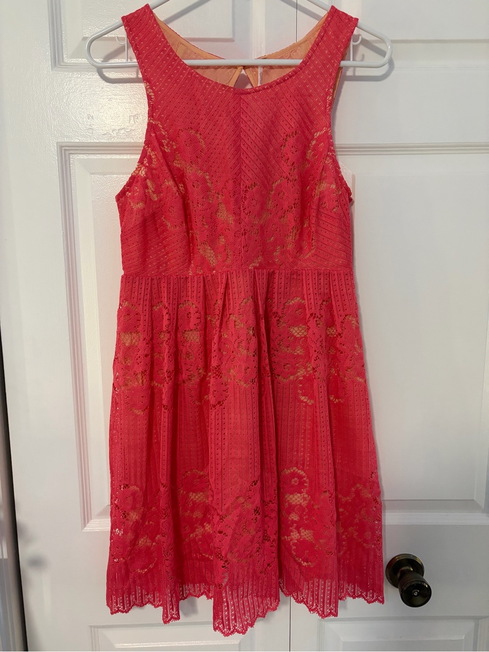 Free People Coral Lace Fit-and-Flare Girls' Dress